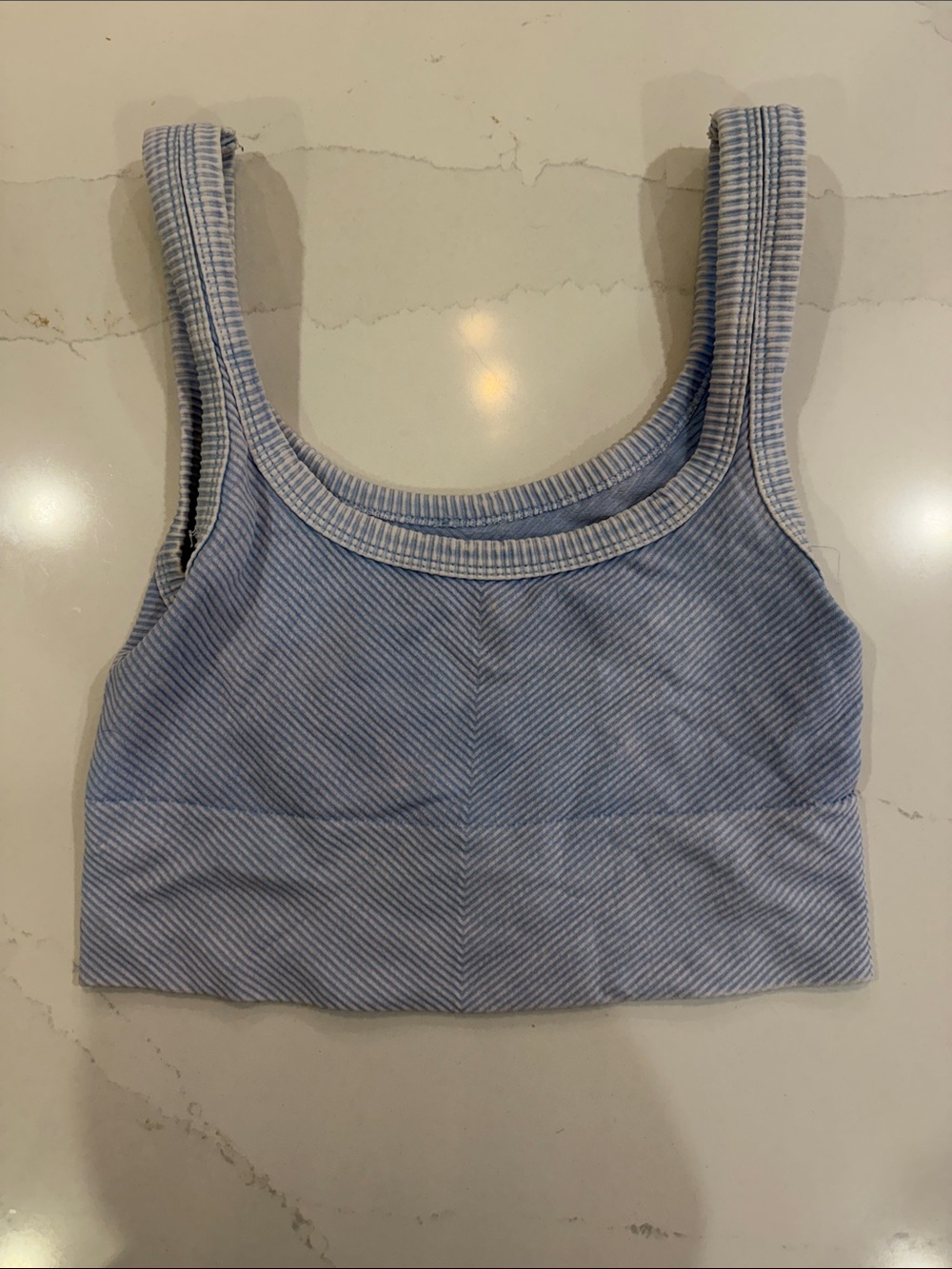 Island Gypsy CHEVRON RIB CROP TANK one size